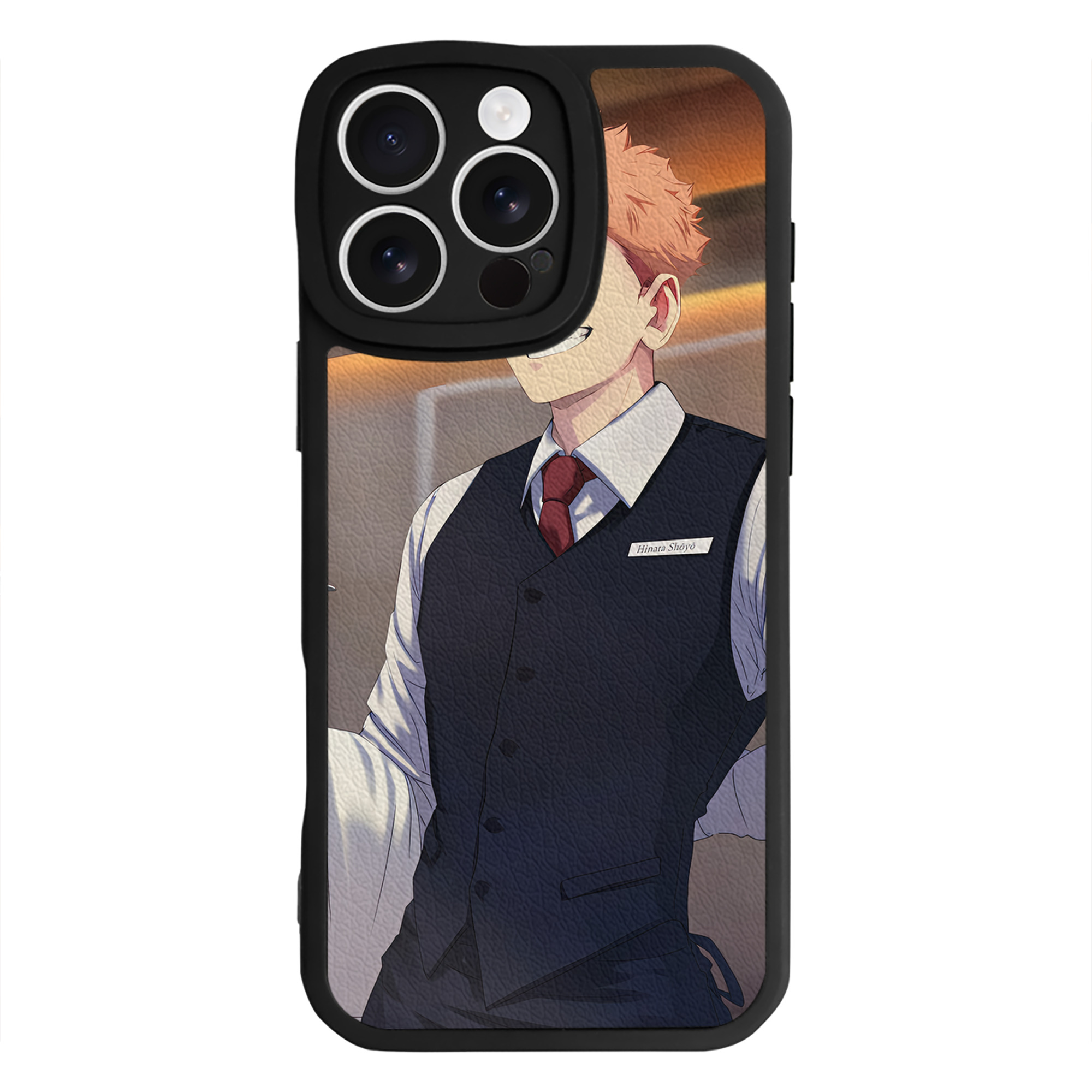 （画像用） ハイキュー!! Haikyu!! 【iPhone 16シリーズ対応】シリコンスマホケース（レザー調） 材質：シリコン